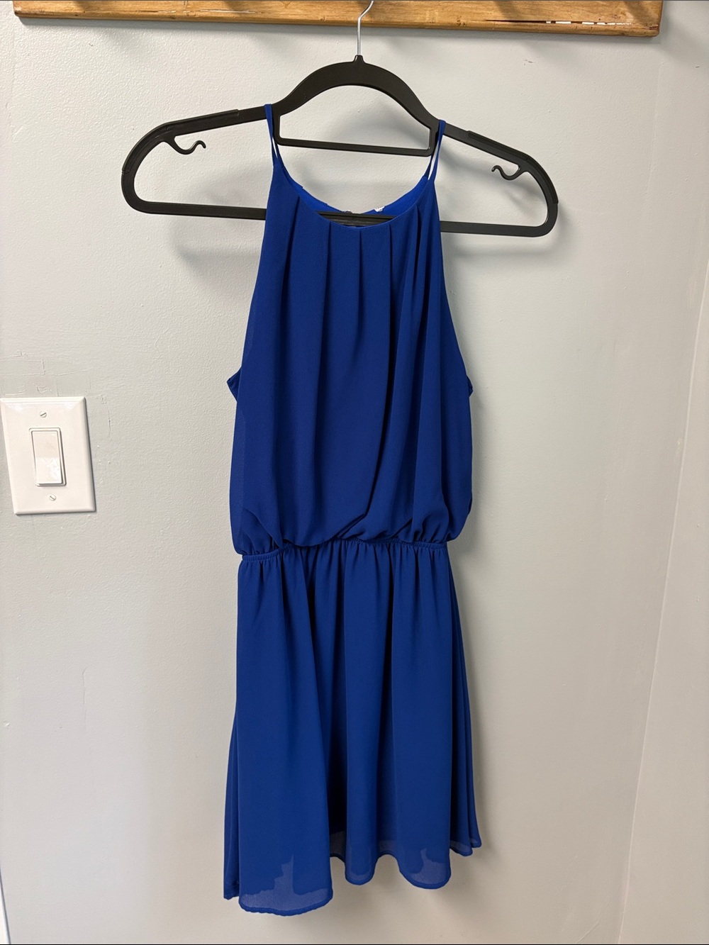 Royal Blue Halter Sundress